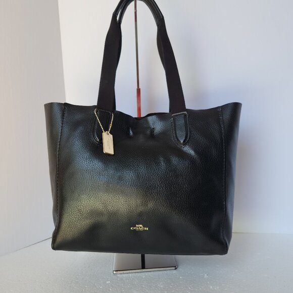 Coach black Pebble leather Derby tote 58660 and Sig C zip wristlet - Picture 2 of 14